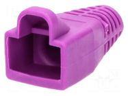 RJ45 plug boot; 6mm; purple ENCITECH