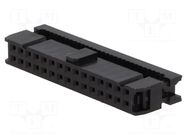 Connector: IDC; plug; female; PIN: 30; IDC; for ribbon cable; 2.54mm CONNFLY