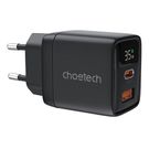 Wall charger GAN3 USB-A+C PD35W Choetech PD6052 (black), Choetech