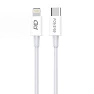 USB-C cable for Lighting Foneng X31, 20W 1m (white), Foneng