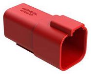 AUTOMOTIVE HOUSING, RCPT, 6POS, 13A, RED