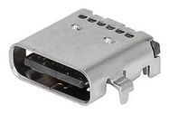 USB CONN, 3.2 TYPE C, RCPT, 24POS, SMT