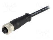 Connector: M12; plug; female; Micro-Change; PIN: 4; straight; 4A MOLEX