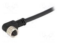 Connector: M8; female; PIN: 3; 3A; 60V; IP67; Nano-Change; angled 90° MOLEX