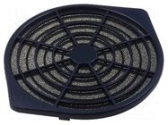 Guard; plastic; 172x150mm; screw; with filter; black FULLTECH