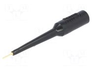 Measuring tip; 3A; black; Tip diameter: 0.76mm; Socket size: 4mm POMONA