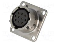 Connector: circular; socket; PIN: 10; female; soldering; PT/451 AMPHENOL