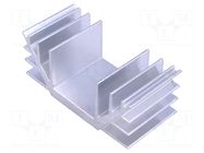 Heatsink: extruded; U; L: 35mm; W: 74mm; H: 30mm; aluminium STONECOLD