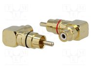 Adapter; RCA socket,RCA plug; 2pcs. ACV