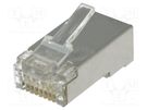 Plug; RJ45; PIN: 8; Cat: 6; shielded; Layout: 8p8c; for cable NINIGI