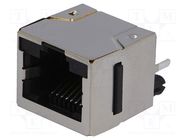 Socket; RJ45; Cat: 5; shielded; Layout: 8p8c; THT; straight Amphenol Communications Solutions