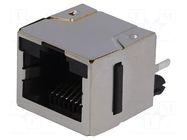 Connector: RJ45; socket; Cat: 5; shielded; 8p8c; THT; straight AMPHENOL COMMUNICATIONS SOLUTIONS