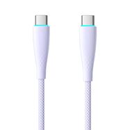 Cable USB-C to USB-C Toocki TXCTT1- BMH01-P, 1m, PD, FC 100W (purple), Toocki