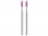 Grindingstone; Ø: 3mm; Ø: 3mm; 2pcs; aluminium oxide; Bit len: 8mm PG MINI