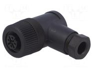 Connector: M12; plug; PIN: 4; female; angled 90°; screw terminal PHOENIX CONTACT