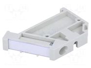 Holder; for rail connectors; grey; W: 6mm; H: 28mm SIMET