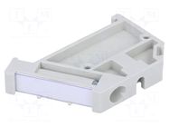 Holder; for rail connectors; grey; W: 6mm; H: 28mm SIMET