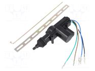Central lock actuator; 12VDC; 4A; Leads: leads x5; 5.5kg BOWI