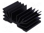 Heatsink: extruded; SOT32; black; L: 37.5mm; W: 54mm; 5.5K/W FISCHER ELEKTRONIK
