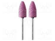 Grindingstone; Ø: 10mm; Ø: 3mm; Tip mat: aluminium oxide; 2pcs. PG MINI