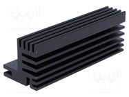 Heatsink: extruded; TO220; black; L: 84mm; W: 30mm; H: 31mm; 5.5K/W FISCHER ELEKTRONIK