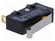Microswitch SNAP ACTION; 0.1A/125VAC; 0.1A/30VDC; SPDT; ON-(ON) OMRON Electronic Components