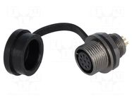 Connector: circular; socket; female; PIN: 9; IP67; ST12; 3A; 125V WEIPU