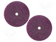 Grinding wheels; 22mm; aluminium oxide; steel; 2pcs. PG MINI