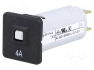 Circuit breaker; 240VAC; 48VDC; 4A; SPST; Poles: 1; T9-311-611; MCB SCHURTER