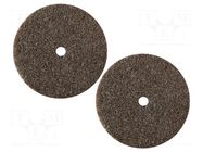 Grinding wheels; 22mm; aluminium oxide; steel; 2pcs. PG MINI