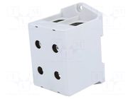 Splice terminal: rail; 850A; 690V; screw terminal; grey; polyamide OUNEVA