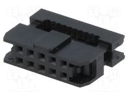 Plug; IDC; female; PIN: 10; without strain relief; IDC; 1mm; black Amphenol Communications Solutions