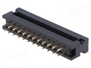 Connector: IDC; PIN: 24; 1A; 30V; IDC,THT; for ribbon cable; 2.54mm AMPHENOL COMMUNICATIONS SOLUTIONS