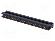Connector: IDC; PIN: 50; 1A; 30V; IDC,THT; for ribbon cable; 2.54mm AMPHENOL COMMUNICATIONS SOLUTIONS