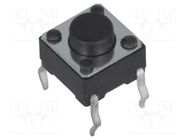 Microswitch TACT; SPST-NO; Pos: 2; 0.05A/12VDC; THT; none; 2.5N NINIGI