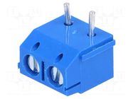 Connector: PCB terminal block; terminal; 16A; 250V; straight; blue NINIGI