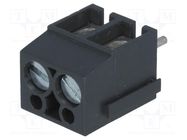 PCB terminal block; angled 90°; 5mm; ways: 2; on PCBs; 0.5÷2.5mm2 PTR MESSTECHNIK