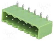 Pluggable terminal block; Contacts ph: 5mm; ways: 6; angled 90° XINYA