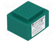 Transformer: encapsulated; 1.5VA; 230VAC; 10.5V; 10.5V; 7.1mA; PCB BREVE TUFVASSONS