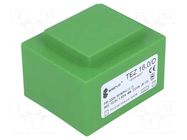 Transformer: encapsulated; 16VA; 230VAC; 10.5V; 1523.8mA; PCB; IP00 BREVE TUFVASSONS