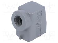 Enclosure: for HDC connectors; T-TYPE; size 44.27; high; M25 ILME