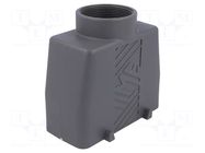 Enclosure for connectors: HDC; size 77.27; for cable; straight ILME