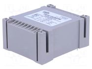 Transformer: encapsulated; 24VA; 230VAC; 12V; 12V; 1A; 1A; PCB; IP00 INDEL