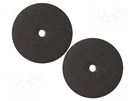 Polishing wheel; Ø: 22mm; for polishing ferrous metals; rubber PG MINI