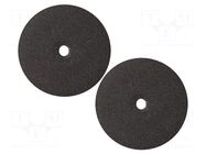 Polishing wheel; Ø: 22mm; for polishing ferrous metals; 2pcs. PG MINI