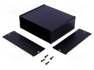 Enclosure: with panel; TUF; X: 120mm; Y: 100mm; Z: 42mm; aluminium FISCHER ELEKTRONIK