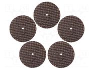 Cutting wheels; Ø: 40mm; Thk: 1mm; reinforced; metal,plastic; 5pcs. PG MINI