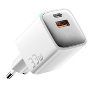 Charger USB-A+USB-C 33W Essager GaN (white), Essager