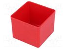 Box; polystyrene; red; 54x54x45mm; EuroPlus Insert 45 ALLIT AG