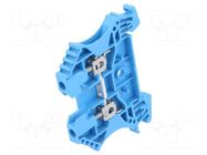 Splice terminal: rail; 24A; 800V; screw terminal; blue; wemid; TS35 WEIDMÜLLER
